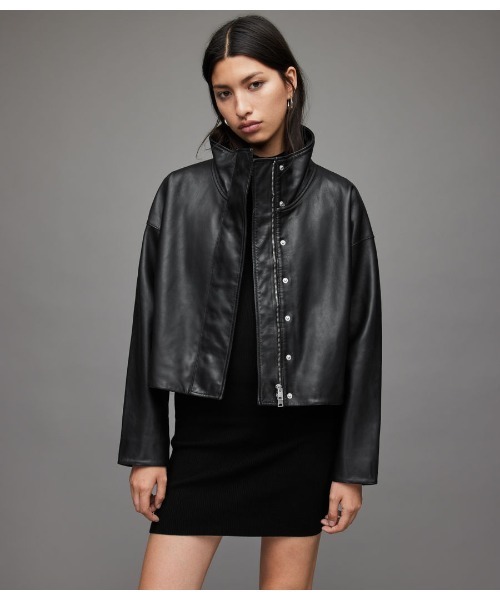 ALLSAINTS（オールセインツ）の「RYDER LEATHER JACKET | RYDER レザー ジャケット（その他アウター・レディース・ブラック・6/8/4/2/10）」の20枚目の写真