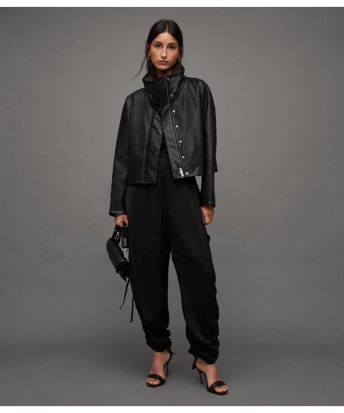 ALLSAINTS（オールセインツ）の「RYDER LEATHER JACKET | RYDER レザー ジャケット（その他アウター・レディース・ブラック・6/8/4/2/10）」の13枚目の写真