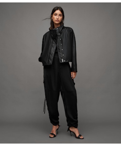 ALLSAINTS（オールセインツ）の「RYDER LEATHER JACKET | RYDER レザー ジャケット（その他アウター・レディース・ブラック・6/8/4/2/10）」の17枚目の写真