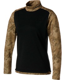 PUMA（プーマ）の「PUMA プーマ ウィメンズ ゴルフ EGW AOP 長袖 モックネック シャツ（ポロシャツ）」