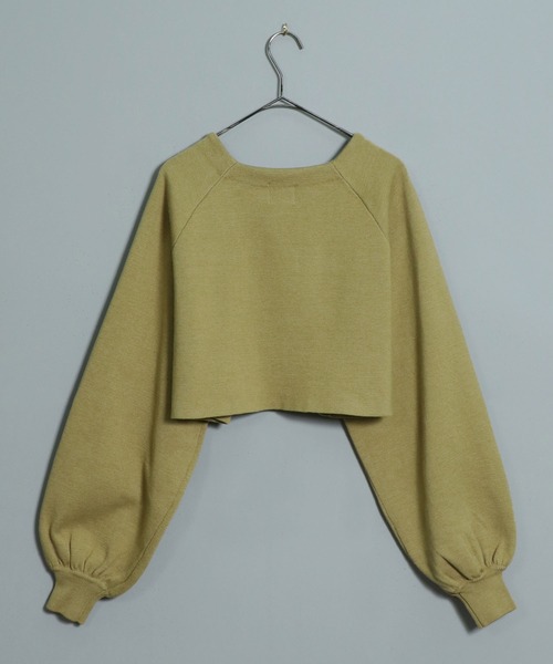 &g'aime（アンジェム）の「【&g’aime】ボリュームスリーブニットカーディガン（ニット/セーター・レディース・パープル/ブラック/ライトグリーン/グレイッシュベージュ・FREE）」の13枚目の写真