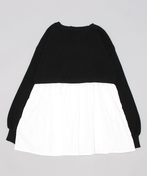 coca(coca)(コカ)の「畦編みドッキングニット(ニット/セーター・レディース・ブラック/グレー・M/L)」の12枚目の写真