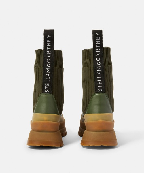 STELLA McCARTNEY(ステラマッカートニー)の「Trace Lace Up Boots/トレースレースアップブーツ(ブーツ・レディース・カーキ・36/37)」の5枚目の写真