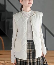 rps | リバーシブルキルトベスト(ベスト)