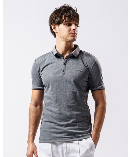 wjk（ダヴルジェイケイ）の「embroidery line polo（ポロシャツ