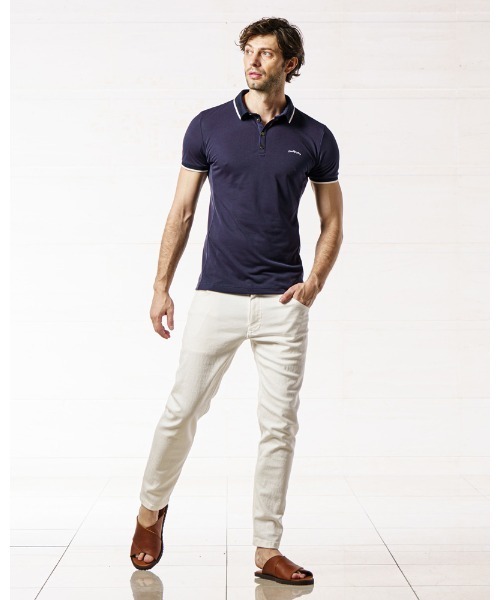 wjk ポロシャツ サイズS ネイビー wjk ポロシャツ line polo メンズ : ZOZOTOWN Yahoo!店 - 通販