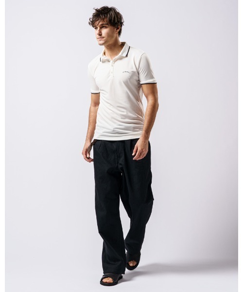 wjk（ダヴルジェイケイ）の「embroidery line polo（ポロシャツ・メンズ・ブラック/ネイビー/ホワイト/グレー・LARGE/MEDIUM/SMALL/X-LARGE）」の11枚目の写真