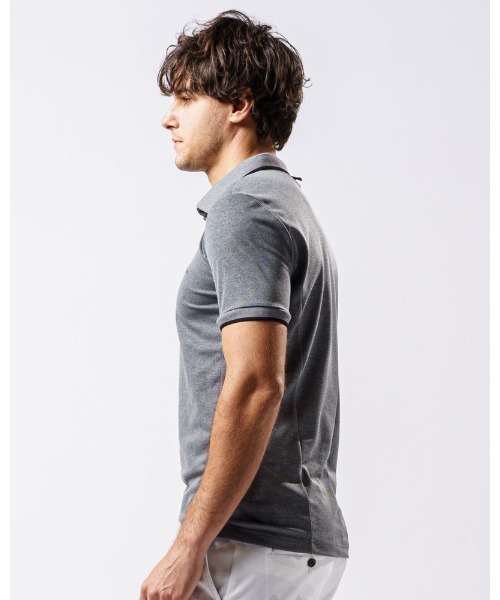 wjk（ダヴルジェイケイ）の「embroidery line polo（ポロシャツ・メンズ・ブラック/ネイビー/ホワイト/グレー・LARGE/MEDIUM/SMALL/X-LARGE）」の6枚目の写真