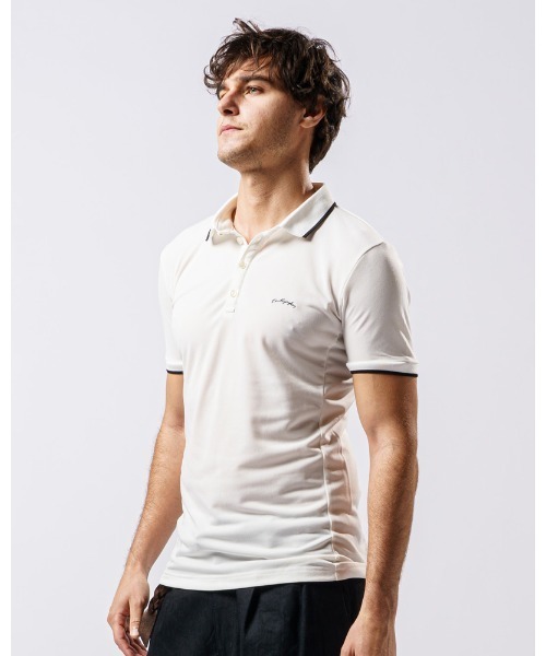 wjk（ダヴルジェイケイ）の「embroidery line polo（ポロシャツ・メンズ・ブラック/ネイビー/ホワイト/グレー・LARGE/MEDIUM/SMALL/X-LARGE）」の13枚目の写真