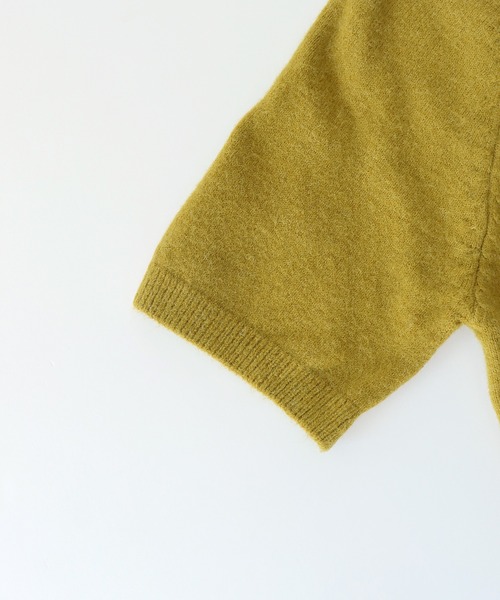 BLUEEAST(ブルーイースト)の「アームウォーマー付きオーバーサイズニット(ニット/セーター・レディース・パープル/マスタード/アイボリー・MEDIUM)」の22枚目の写真