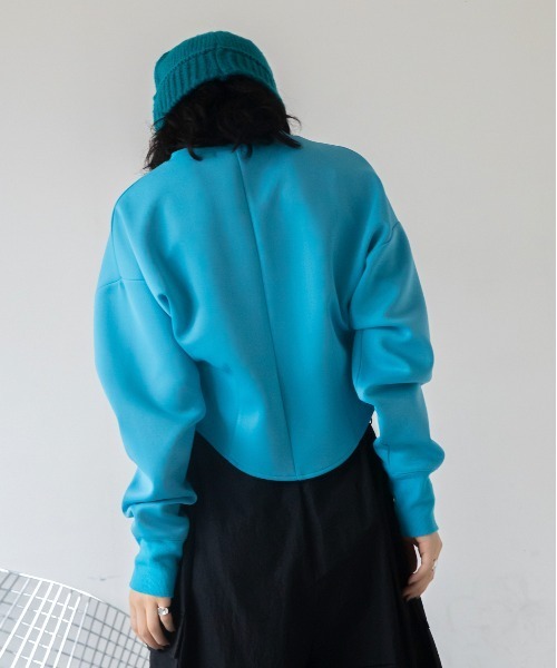 VACANCY(ヴァカンシー)の「コルセットラウンドトレーナー(スウェット・レディース・ライトブルー/ブラック/アイボリー/ピンク・FREE)」の19枚目の写真