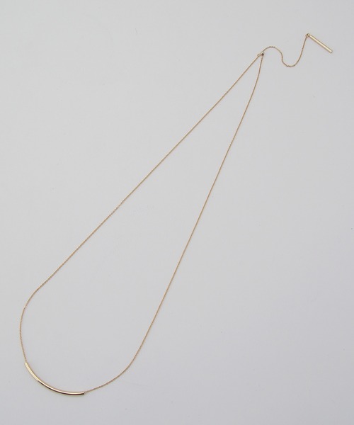 ROPE'（ロペ）の「カーブラインモチーフネックレス（ネックレス・レディース・シルバー/ゴールド・FREE）」の3枚目の写真