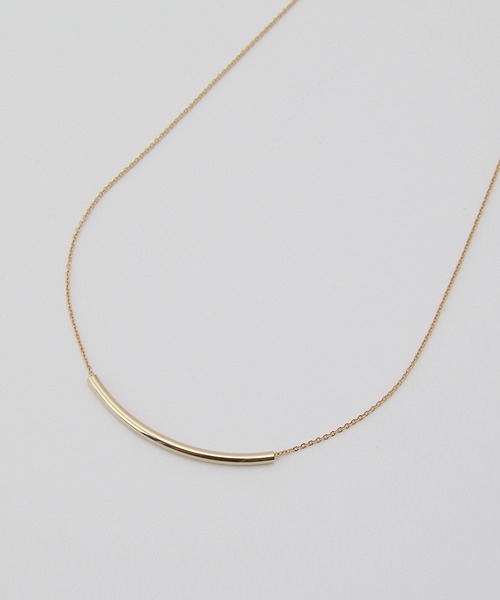 ROPE'（ロペ）の「カーブラインモチーフネックレス（ネックレス・レディース・シルバー/ゴールド・FREE）」の4枚目の写真