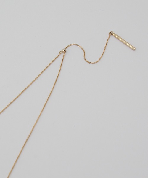 ROPE'（ロペ）の「カーブラインモチーフネックレス（ネックレス・レディース・シルバー/ゴールド・FREE）」の5枚目の写真