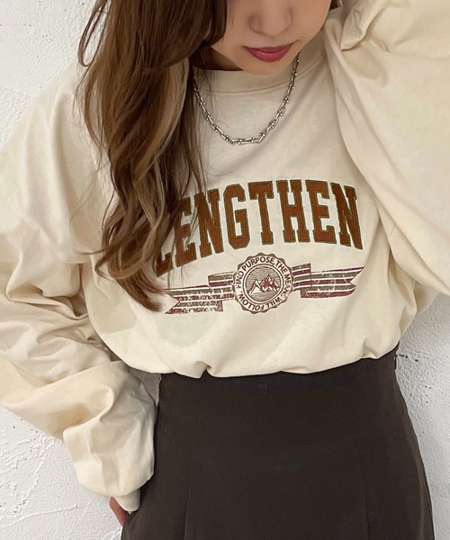 apres jour mignon(アプレジュールミニョン)の「アソートBIGロンT【ZOZOTOWN限定アイテム】(Tシャツ/カットソー・レディース・ホワイト系その他2/アイボリー/ブラック系その他/ブラック系その他2/ホワイト系その他3/イエロー/オフホワイト/ブラック/パープル/ホワイト系その他・フリー/X-LARGE)」の22枚目の写真
