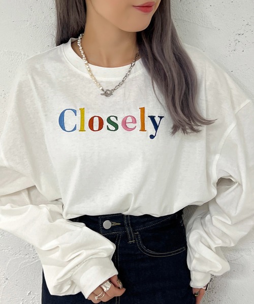 apres jour mignon(アプレジュールミニョン)の「アソートBIGロンT【ZOZOTOWN限定アイテム】(Tシャツ/カットソー・レディース・ホワイト系その他2/アイボリー/ブラック系その他/ブラック系その他2/ホワイト系その他3/イエロー/オフホワイト/ブラック/パープル/ホワイト系その他・フリー/X-LARGE)」の12枚目の写真