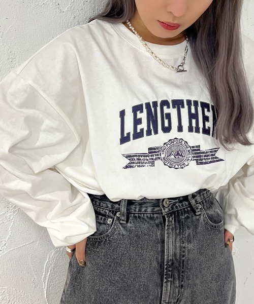 apres jour mignon(アプレジュールミニョン)の「アソートBIGロンT【ZOZOTOWN限定アイテム】(Tシャツ/カットソー・レディース・ホワイト系その他2/アイボリー/ブラック系その他/ブラック系その他2/ホワイト系その他3/イエロー/オフホワイト/ブラック/パープル/ホワイト系その他・フリー/X-LARGE)」の16枚目の写真