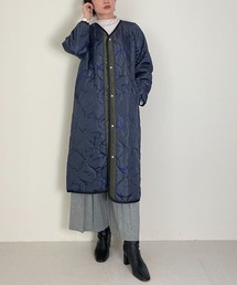 DOLLUPOOPS | BIG HOUSEプリントキルティングライトコート(モッズコート)