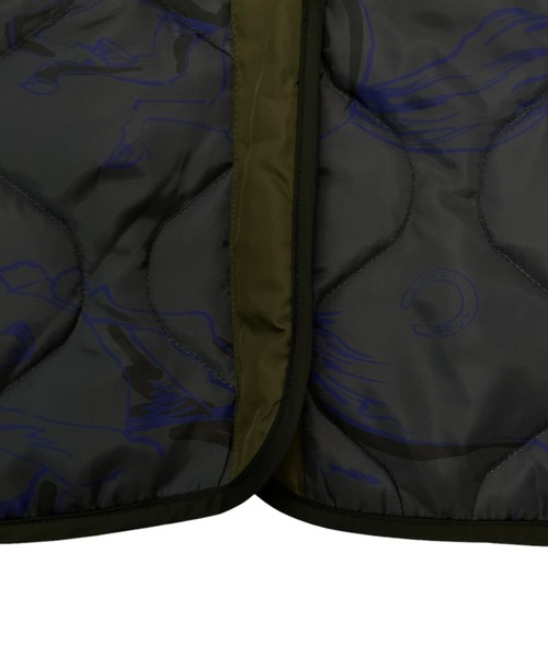 DOLLUPOOPS（ドールアップウップス）の「BIG HOUSEプリントキルティングライトコート（モッズコート・レディース・チャコールグレー/アイボリー・38）」の20枚目の写真