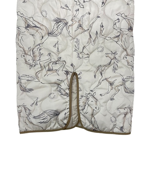 DOLLUPOOPS（ドールアップウップス）の「BIG HOUSEプリントキルティングライトコート（モッズコート・レディース・チャコールグレー/アイボリー・38）」の13枚目の写真