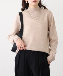 BRODIAEA 洗えるカシミヤシリーズ ハイネックニット