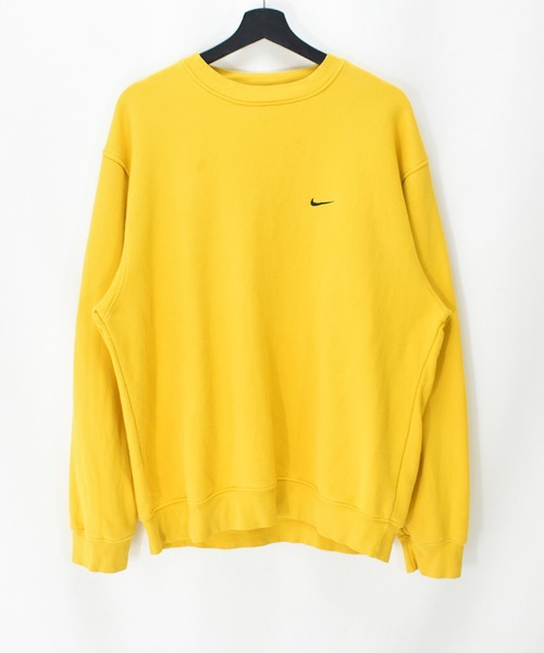 【ヴィンテージ古着】Y2K NIKE / ナイキ SWOOSH 刺繍 クルーネックスウェット