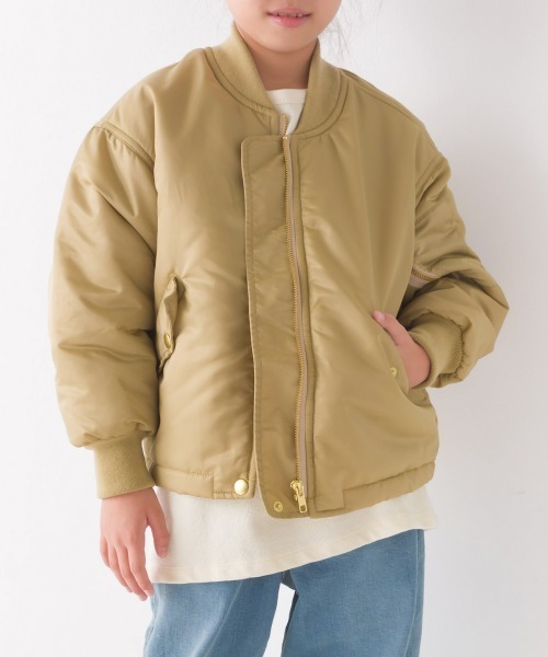 キッズナイロンツイルMA-1ブルゾン（ブルゾン）｜OMNES（オムネス）