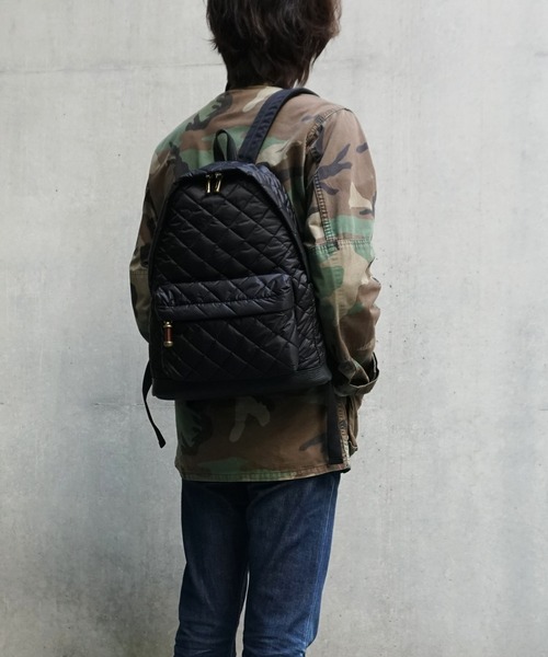 TOFF&LOADSTONE（トフアンドロードストーン）の「バックパック リップストップ キルト（バックパック/リュック・メンズ・ブラック/カーキ・FREE）」の12枚目の写真