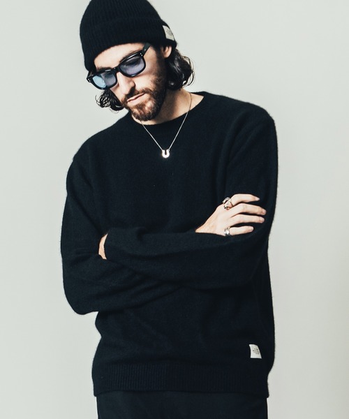 CRIMIE（クライミー）の「RACCOON CREW NECK KNIT / ラクーン クルーネック ニット セーター（ニット/セーター・メンズ・グリーン/ブラック/カーキ・M/L/XL/XXL/S）」の14枚目の写真