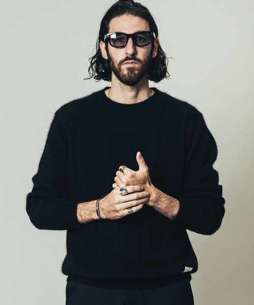 CRIMIE（クライミー）の「RACCOON CREW NECK KNIT / ラクーン クルーネック ニット セーター（ニット/セーター・メンズ・グリーン/ブラック/カーキ・M/L/XL/XXL/S）」の12枚目の写真