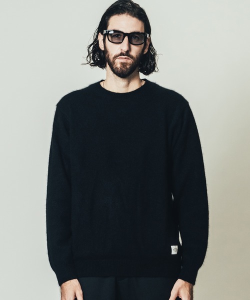 CRIMIE（クライミー）の「RACCOON CREW NECK KNIT / ラクーン クルーネック ニット セーター（ニット/セーター・メンズ・グリーン/ブラック/カーキ・M/L/XL/XXL/S）」の10枚目の写真