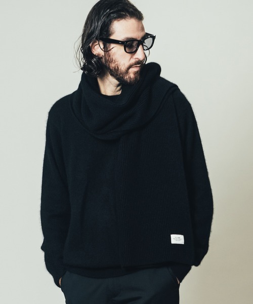 CRIMIE（クライミー）の「RACCOON CREW NECK KNIT / ラクーン クルーネック ニット セーター（ニット/セーター・メンズ・グリーン/ブラック/カーキ・M/L/XL/XXL/S）」の4枚目の写真