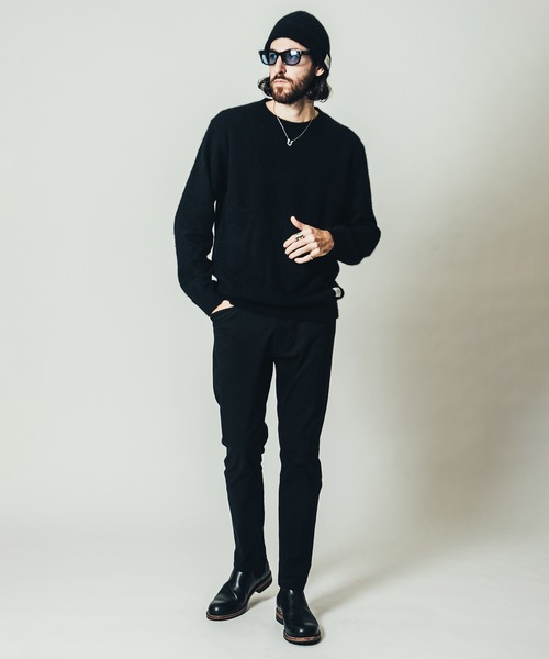 CRIMIE（クライミー）の「RACCOON CREW NECK KNIT / ラクーン クルーネック ニット セーター（ニット/セーター・メンズ・グリーン/ブラック/カーキ・M/L/XL/XXL/S）」の15枚目の写真