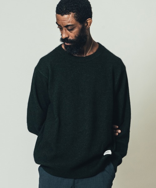 CRIMIE（クライミー）の「RACCOON CREW NECK KNIT / ラクーン クルーネック ニット セーター（ニット/セーター・メンズ・グリーン/ブラック/カーキ・M/L/XL/XXL/S）」の20枚目の写真