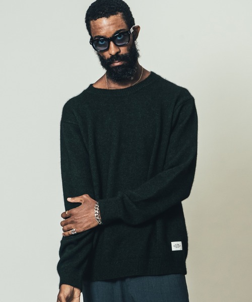 CRIMIE（クライミー）の「RACCOON CREW NECK KNIT / ラクーン クルーネック ニット セーター（ニット/セーター・メンズ・グリーン/ブラック/カーキ・M/L/XL/XXL/S）」の11枚目の写真