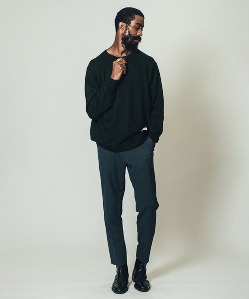 CRIMIE（クライミー）の「RACCOON CREW NECK KNIT / ラクーン クルーネック ニット セーター（ニット/セーター・メンズ・グリーン/ブラック/カーキ・M/L/XL/XXL/S）」の21枚目の写真