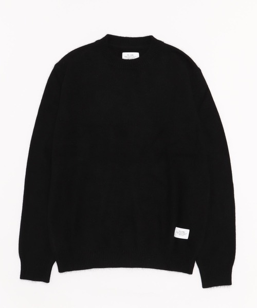 【ダッフィー様】MASSES クルーネックニット ブラック XLサイズ CRIMIE（クライミー）の「RACCOON CREW NECK KNIT / ラクーン クルー