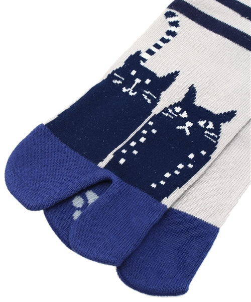 カヤ(カヤ)の「【カヤ】縞ねこ足袋型くつ下23~25cm(ソックス/靴下・レディース・その他10・FREE)」の3枚目の写真