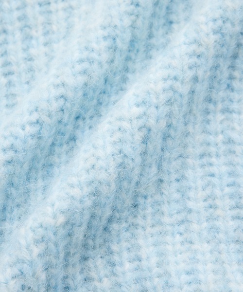 アルパカミックスオーバーサイズニットプルオーバー