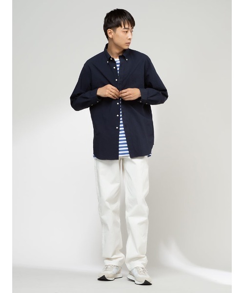 S&SONS(エスアンドサンズ)の「ストレッチ ツイル 無地 カラーパンツ(チノパンツ・メンズ・ネイビー/ベージュ/カーキ/オフホワイト/ブラック/グレー・L/M/LL/S)」の7枚目の写真