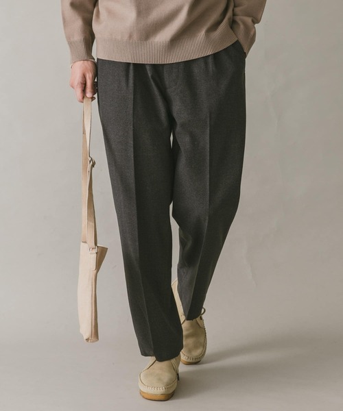 URBAN RESEARCH DOORS(アーバンリサーチドアーズ)の「ウールライクワイドパンツ(その他パンツ・メンズ・チャコールグレー/ネイビー・MEDIUM/LARGE)」の9枚目の写真