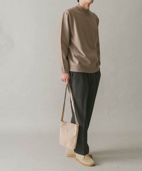 URBAN RESEARCH DOORS(アーバンリサーチドアーズ)の「ウールライクワイドパンツ(その他パンツ・メンズ・チャコールグレー/ネイビー・MEDIUM/LARGE)」の11枚目の写真