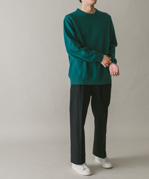 URBAN RESEARCH DOORS(アーバンリサーチドアーズ)の「ウールライクワイドパンツ(その他パンツ・メンズ・チャコールグレー/ネイビー・MEDIUM/LARGE)」の21枚目の写真