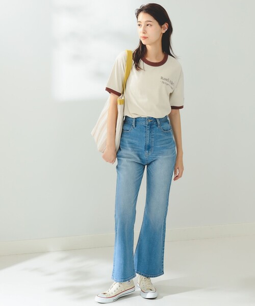 B:MING by BEAMS（ビーミングバイビームス）の「B:MING by BEAMS / リサイクル フレア デニム（デニムパンツ・レディース・ブルー系その他/ライトインディゴブルー・MEDIUM/SMALL）」の3枚目の写真