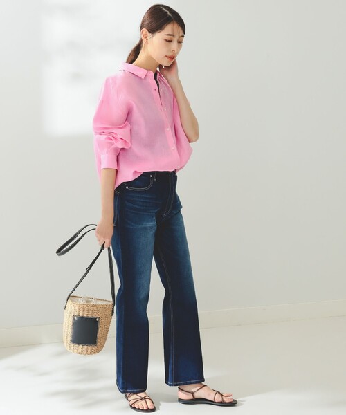 B:MING by BEAMS（ビーミングバイビームス）の「B:MING by BEAMS / リサイクル フレア デニム（デニムパンツ・レディース・ブルー系その他/ライトインディゴブルー・MEDIUM/SMALL）」の7枚目の写真