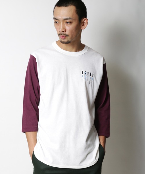 ROTAR(ローター)の「SSK BB Tee(Tシャツ/カットソー・メンズ・ホワイト×レッド/ホワイト×グリーン/グレー系その他・LARGE/MEDIUM/X-LARGE/SMALL)」の1枚目の写真