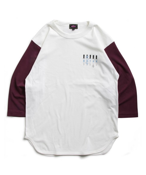 ROTAR(ローター)の「SSK BB Tee(Tシャツ/カットソー・メンズ・ホワイト×レッド/ホワイト×グリーン/グレー系その他・LARGE/MEDIUM/X-LARGE/SMALL)」の4枚目の写真