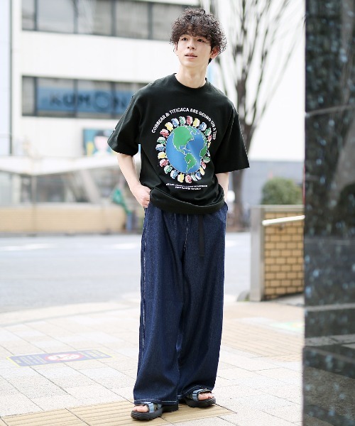 COBMASTER(コブマスター)の「COBMASTER コラボ ワールドサークルベアーTシャツ【ユニセックス】(Tシャツ/カットソー・メンズ・ブラック/ホワイト・MEDIUM/LARGE)」の10枚目の写真