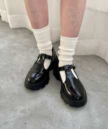 Heather | Tストラップボリュームソールシューズ　179615(その他シューズ)