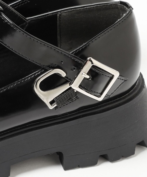 Heather（ヘザー）の「Tストラップボリュームソールシューズ　179615（その他シューズ・レディース・ブラック・M/L）」の9枚目の写真